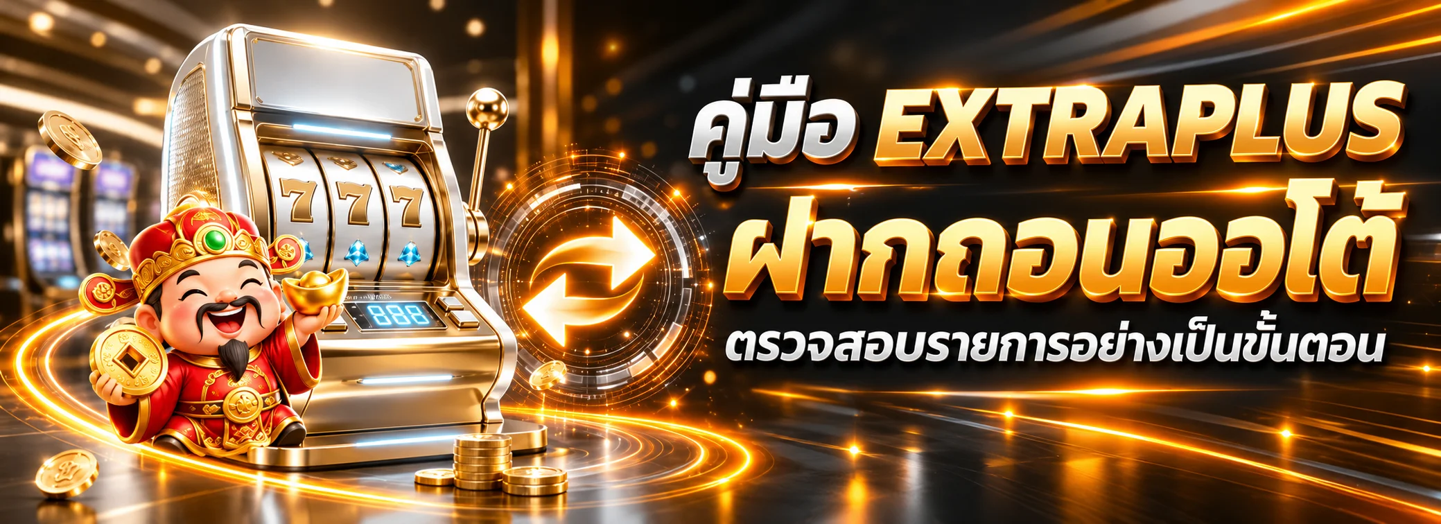 EXTRAPLUS ฝากถอนออโต้ | วิธีตรวจรายการไม่เข้า